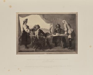 La primera entrevista de Pedro el Grande con Catalina, 1858 de Augustus Leopold Egg