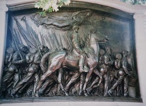 El Memorial de Robert Gould Shaw (1837-63) al Regimiento 54 de Massachusetts Afroamericano de Augustus Saint Gaudens