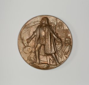 Medalla conmemorativa de la Exposición Universal Colombina de Augustus Saint Gaudens