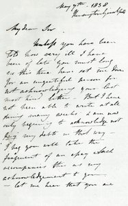 Una carta de Augustus Wall Callcott, 7 de mayo de 1838, 1904 de Augustus Wall Callcott