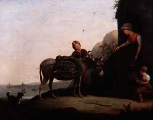 Negociando por Aves de Corral de Augustus Wall Callcott