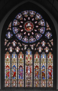 Crucifixión con Santos de Augustus Welby Northmore Pugin