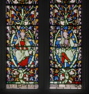 Ventana Este con Árbol de Jesé (detalle) de Augustus Welby Northmore Pugin