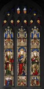 Eduardo el Confesor, Virgen y Niño, y San Juan Evangelista de Augustus Welby Northmore Pugin