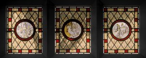 Ventanas de la Biblioteca con Róndeles Neerlandeses, c.1844 de Augustus Welby Northmore Pugin