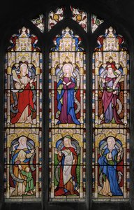 Rut, La Virgen María, Sara, Ana, Dorcas y Ana de Augustus Welby Northmore Pugin