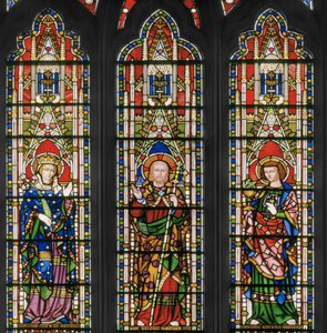 Virgen y Cristo con Santos, Ventana Este (detalle) de Augustus Welby Northmore Pugin