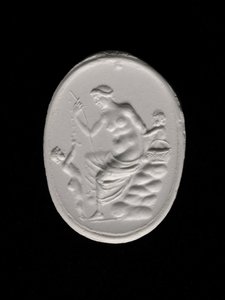 Impresión de una piedra de anillo que representa a Afrodita, c.100-70 a.C. (yeso)