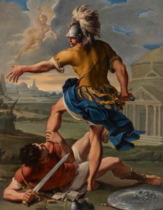 El combate de Eneas y Turno