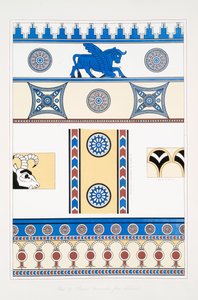 Ornamentos pintados de Nimroud [Calah] de Austen Henry Layard