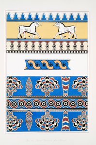 Ornamentos pintados de Nimrud [Calah] de Austen Henry Layard
