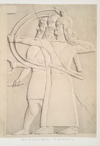 Dos arqueros y un escudero, 1849