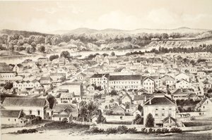 Brisbane, de La Historia de Australasia por David Blair, McGrady, Thomson y Niven, 1879 de Australian School