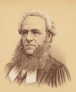 Su Señoría el Juez Foster (litografía en color) de Australian School