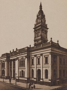 Melbourne, Australia: Ayuntamiento de Prahran (litografía) de Australian School