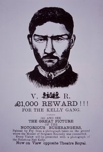 Cartel de recompensa de Ned Kelly de Australian School