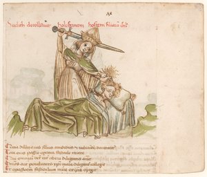 Judith matando a Holofernes de Austrian 15th Century