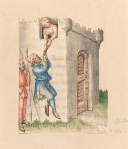 Micol Ayudando a David a Escapar de Austrian 15th Century