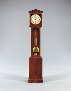 Reloj de pie mensual con ecuación del tiempo y calendario completo, 1806 de Austrian School