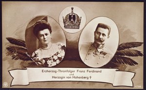 Archiduque Francisco Fernando de Austria, heredero del trono austríaco y su esposa, la Duquesa de Hohenberg, 1914 de Austrian School
