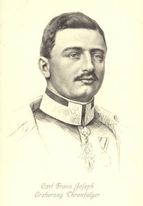 Archiduque Karl Franz Joseph de Austria, heredero del trono austrohúngaro de Austrian School