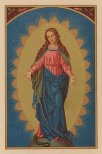 B María, la virgen inmaculada (chromolitho) de Austrian School