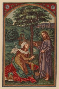 Jesús le dijo: ¡María! (cromolito) de Austrian School