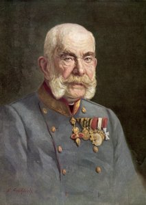Francisco José I, Emperador de Austria (litografía en color) de Austrian School