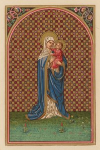 madre adorable (chromolitho) de Austrian School