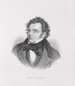 Retrato de Franz Schubert (1768-1827) de Austrian School