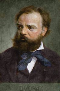 Postal que representa a Antonin Dvorak (1841-1904) antes de 1914