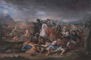 Príncipe Eugenio de Saboya (1663-1736) en el Sitio de Belgrado, 16 de agosto de 1717