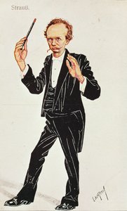 Richard Strauss (1864-1949) dirigiendo