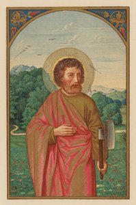 S Mathias, Apóstol (chromolitho) de Austrian School