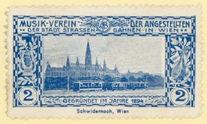 Tranvía frente al Ayuntamiento, Viena de Austrian School