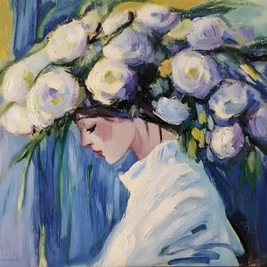 Retrato floral de ensueño