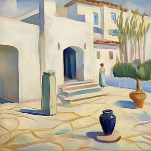 Patio de la Mujer Elegante