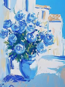 Rosas azules del Mediterráneo de Avanesova Elena