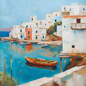 Pueblo portuario mediterráneo