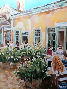 Terraza del café de verano de Avanesova Elena
