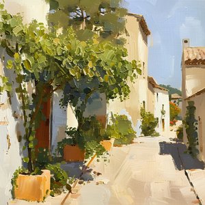 Calle del Pueblo Soleado de Avanesova Elena