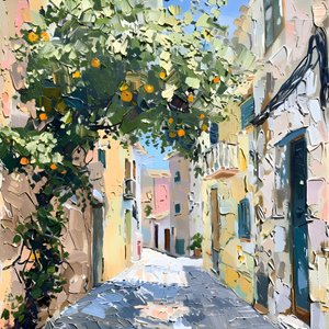 Calle del Naranjo Soleado de Avanesova Elena