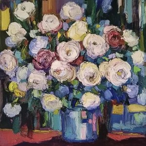 Ramo floral lleno de colorido de Avanesova Elena