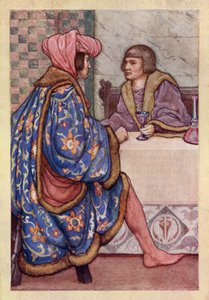 John Keats: Isabella, Or, The Pot Of Basil (litografía en color) de Averil Mary Burleigh