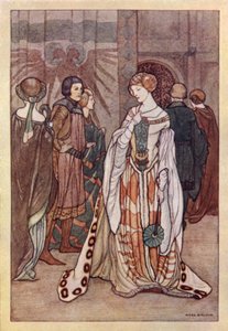 John Keats: La víspera de Santa Inés (litografía en color)