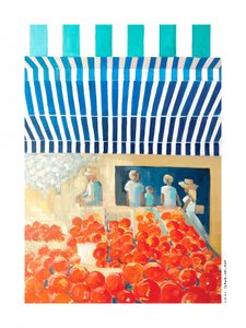 El animado mercado del tomate