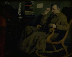 El artista reflexionando