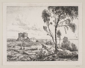 Parti ved Hammershus de Axel Theodor Kittendorff
