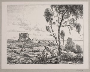 Vista de Hammershus de Axel Theodor Kittendorff