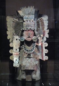 Incensario en forma de la diosa del maíz Xilonen, Tláhuac, período Posclásico Tardío, c.1500 de Aztec